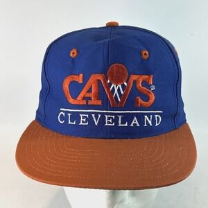 Vintage Cleveland Cavaliers Cavs Hat Cap Snap Back Twins Enterprise Spell Out